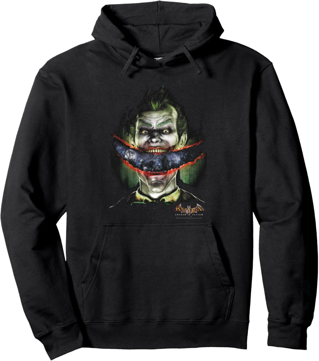 Batman: Arkham Asylum Joker Crazy Lips Pullover Hoodie