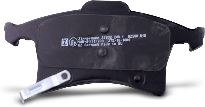 ZIMMERMANN 23832.200.1 Serie Bremsbelagsatz, Hinten, inklusive Platte dämpfend