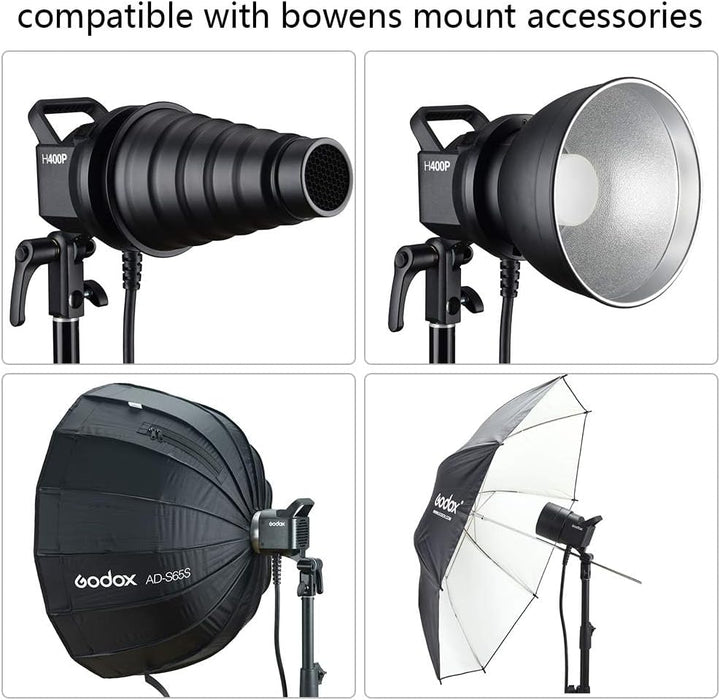 GODOX AD400Pro Witstro All-in-One Aussenblitzleuchte Monolight 2.4G Wireless HSS 1 / 8000s TTL 400Ws