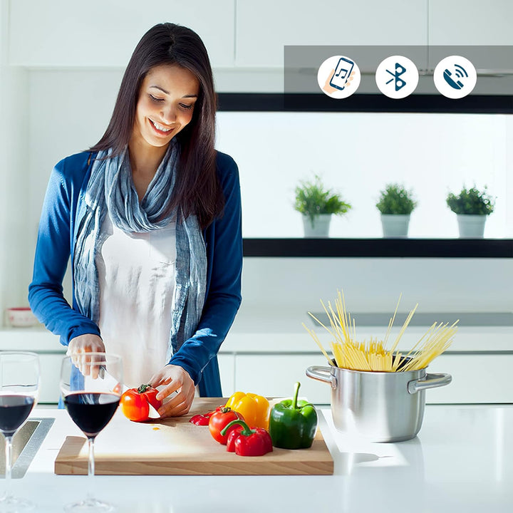 Nachttischlampe mit Wecker, Bluetooth-Lautsprecher, Dimmbarer RGB-Farbwechsel, Tragbarer Bluetooth-L