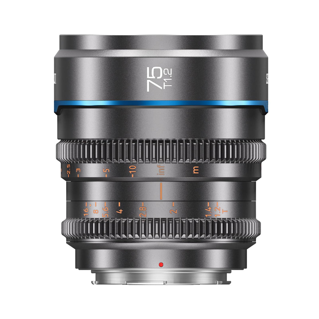 SIRUI Night Walker 75 mm T1.2 S35 Teleobjektiv Cine Objektiv, grosse Blende, manueller Fokus, MS75X-