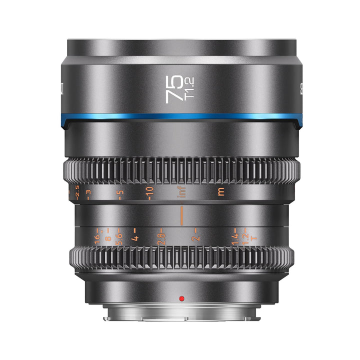 SIRUI Night Walker 75 mm T1.2 S35 Teleobjektiv Cine Objektiv, grosse Blende, manueller Fokus, MS75X-