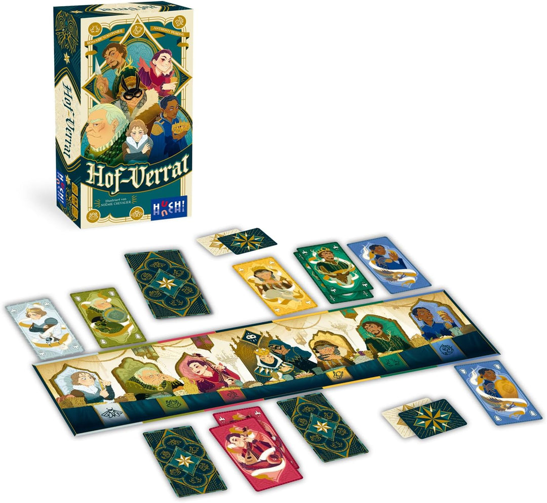 HUCH!, Hof-Verrat, Spannendes Gesellschaftsspiel voller Intrigen, Bluff und Taktik, Perfekt für Fami
