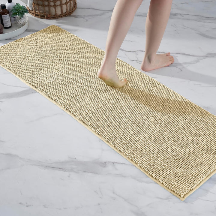 Badematte rutschfest | Als Badteppich Set kombinierbar | Badezimmer-Teppich Bad-Vorleger waschbar au