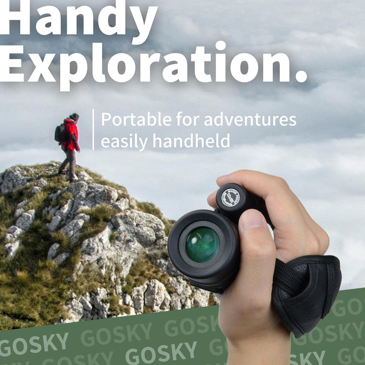 Gosky Monokulares Teleskop, Piper 12 x 55 Hochauflösendes Monokular für Erwachsene mit BAK4-Prisma u