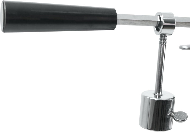 BBQ-Toro Grillspiess Set für Camping Ausflug, Lagerfeuer und mehr, 90 cm, 2 Fleischnadeln, Motor (mi