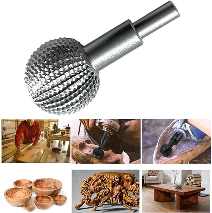 Kugel Gouge für Holzschnitzerei, Ballschleifenkopf für Holzschnitze und Schleifen, Kugelförmige Schn