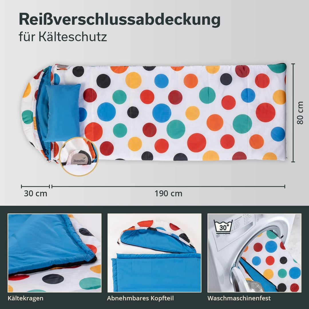 Skandika Deckenschlafsack Sovro | Schlafsack Outdoor für Erwachsene, 3 Jahreszeiten, als Doppelschla