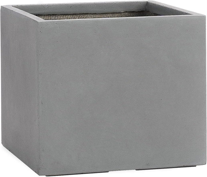 Pflanzwerk® Pflanzkübel Cube Grau 38x44x44cm *Frostbeständiger Blumenkübel* *UV-Schutz* *Qualitätswa