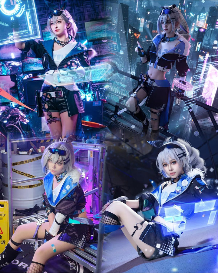 CR ROLECOS Honkai Star Rail March 7th Anaxa Cosplay Kostüm Outfit Spielfiguren Uniform Full Set Hall