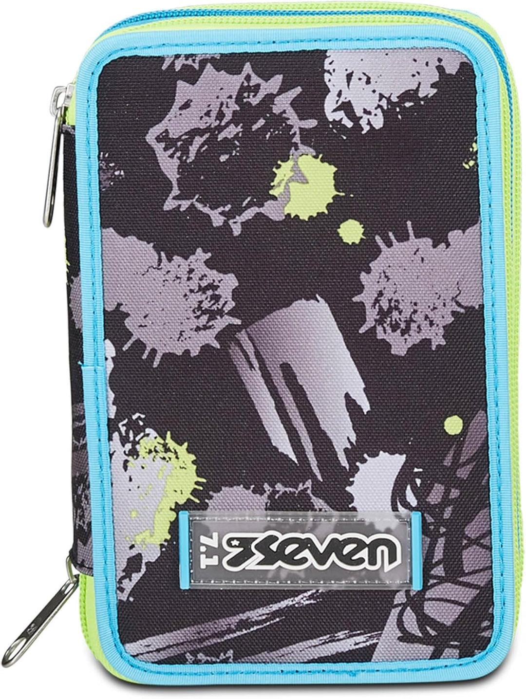 Seven Federmäppchen, Mäppchen, Mehrfarbig, Federtasche für Schreibwaren, Etui komplett mit Bleistift