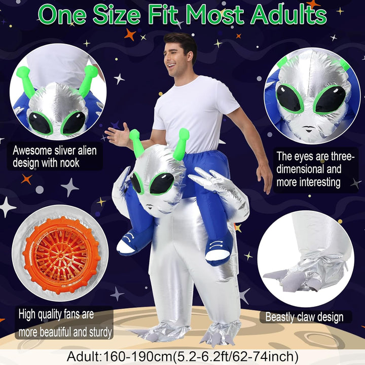 Aufblasbare Ausserirdische Kostüm Erwachsene Kinder Halloween Ausserirdische Kostüme Anzug für Männe