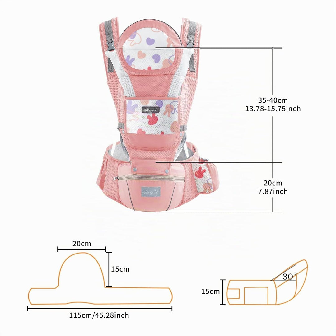IULONEE Ergonomische Babytrage Baby-Tragetasche Neugeborene Babytrage Babybauchtrage Einfach Anzuzie