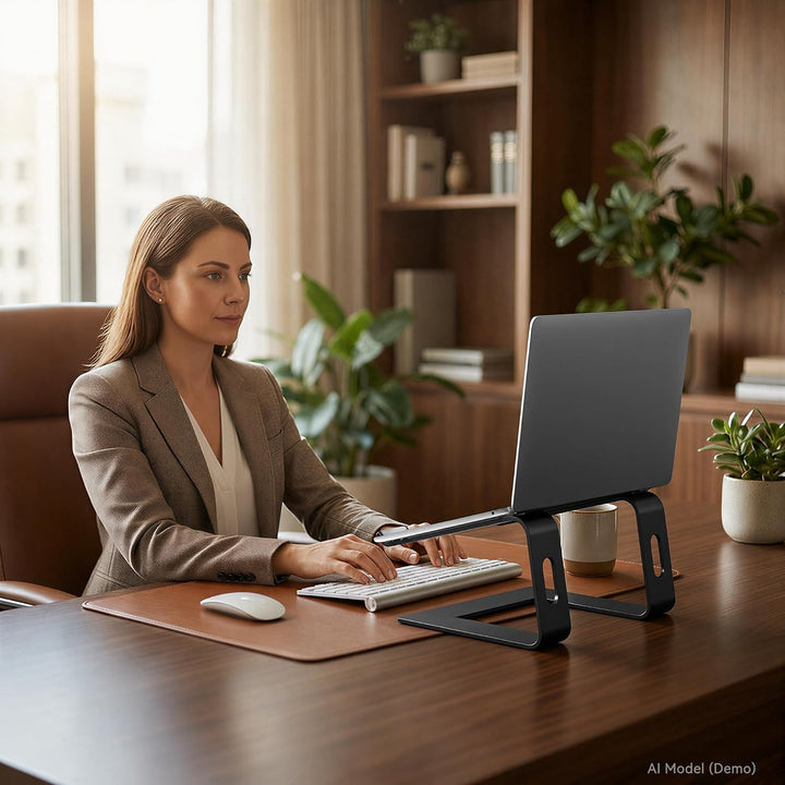 SOUNDANCE Laptop-Ständer, Aluminium-Computer-Erhöhung, ergonomischer Laptop-Ständer für den Schreibt