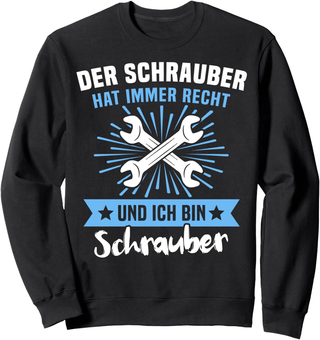 Schrauben Auto Tuning Automechaniker Fahrzeug Schrauber Sweatshirt