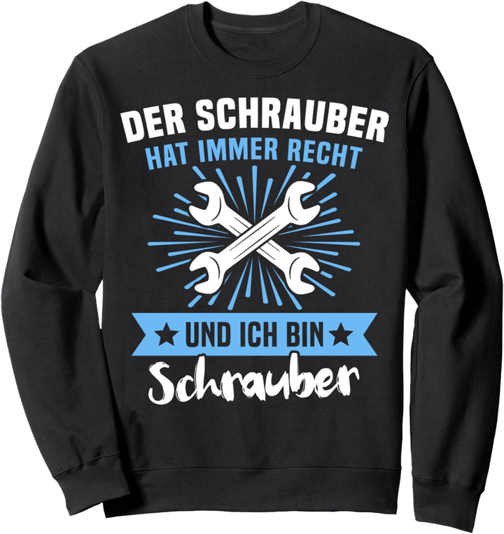 Schrauben Auto Tuning Automechaniker Fahrzeug Schrauber Sweatshirt