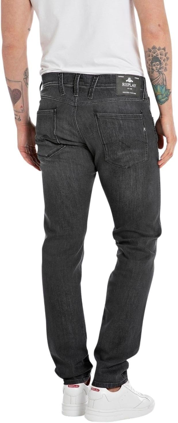 Replay Herren M914 Jeans 27W / 32L 097 Grigio Scuro, 27W / 32L 097 Grigio Scuro