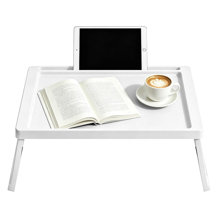 Serviertablett Gross, Tablett mit füssen - auch als Lapdesk, Notebook | Betttablett Klappbar für den