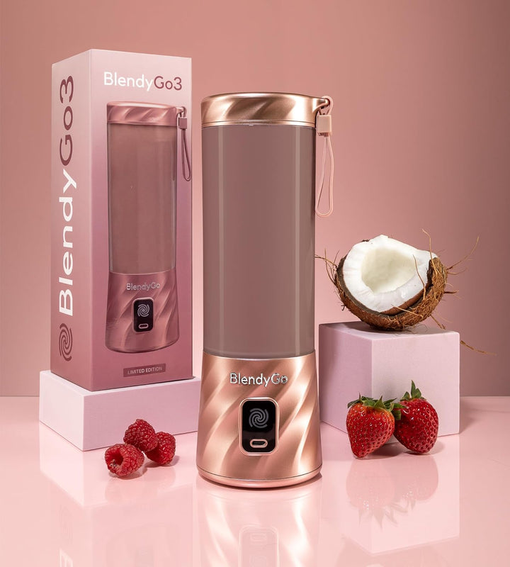 BlendyGo 3 Tragbarer Mixer, Blender, Mini Standmixer, 550 ml, Smoothie maker, Mixer smoothie maker t