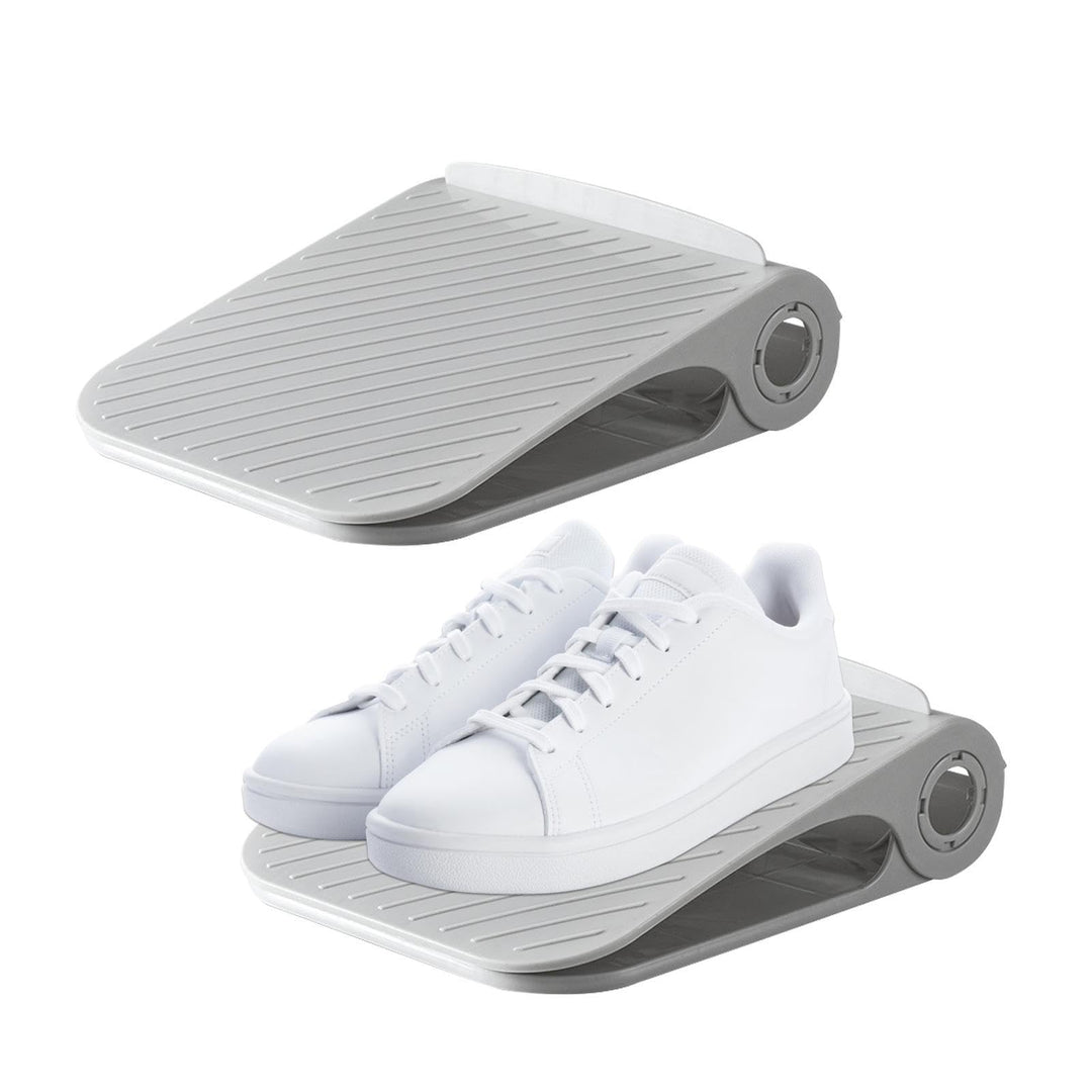 Schuhregal Für Schrank, Platzsparender Schuhhalter, Doppelstapel-Schuhregal, Doppelschichtiger, Vers