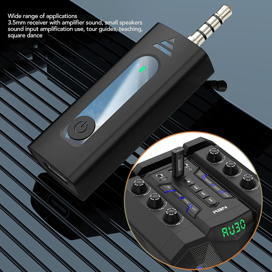 Sxhlseller Kabelloses Lavalier-Mikrofon, Professionelles Plug & Play-Lavalier-Mikrofon mit HiFi-Ster