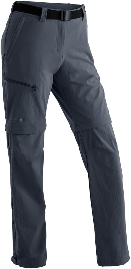 Maier Sports Damen T-Zipp-Off NATA 36 Graphite, 36 Graphite