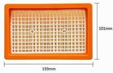 3x Flachfaltenfilter für Kärcher Mehrzwecksauger und Nass-/ Trockensauger MV4 + MV5 + MV6 + WD4 + WD
