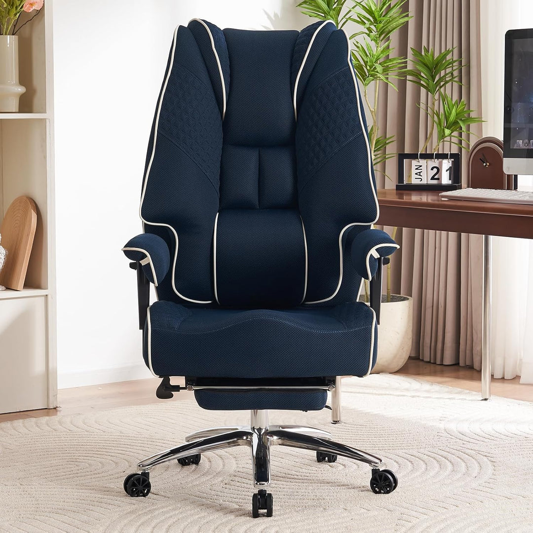 Ergonomischer Mesh-Bürostuhl – Executive Drehstuhl mit verstellbaren Armlehnen, Formschaum- & Tasche
