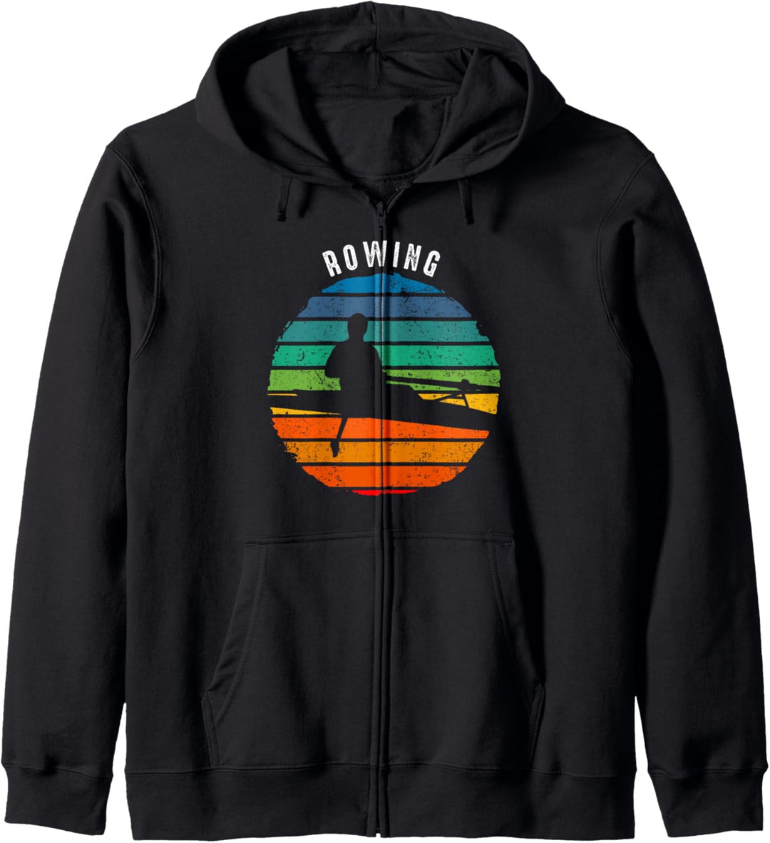 Vintage Ruderbekleidung - Sunset Rudern Kapuzenjacke