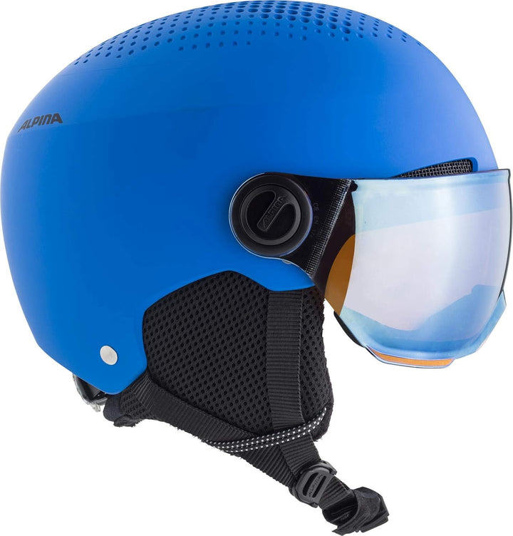ALPINA ZUPO VISOR Q-LITE - Hochwertiger & Leichter Skihelm Mit Kontrastverstärkendem Visier Für Kind