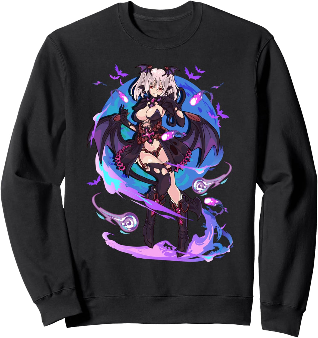 Anime Demon Girl Japanese Aesthetic Waifu Kawaii Otaku Art Sweatshirt
