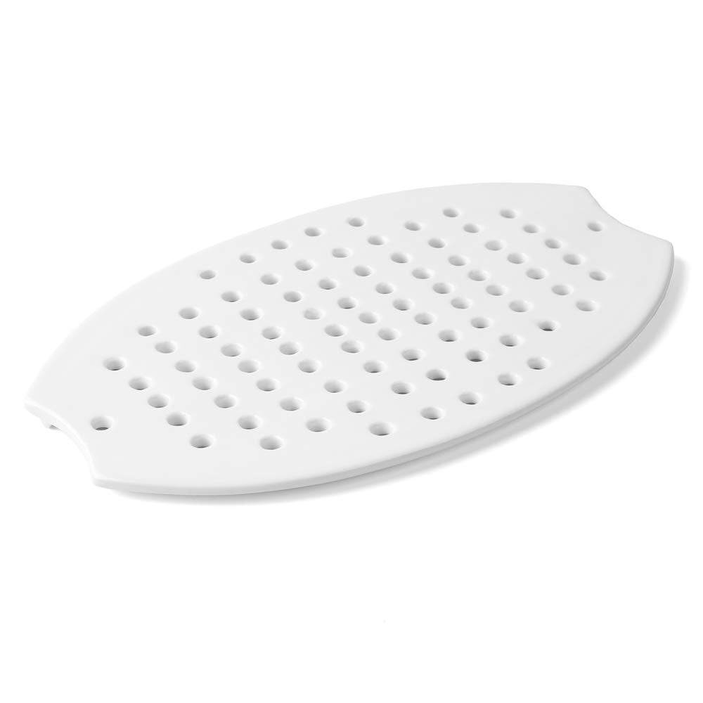 Holst Porzellan IT 127 Porzellan Drainagegitter oval 27 x 16 cm, weiss, 27 x 16.5 x 1 cm