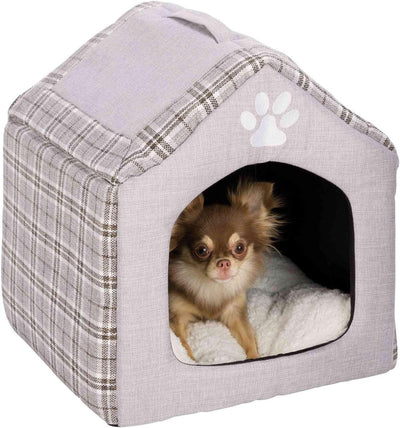 Trixie 36352 Kuschelhöhle Silas, 40 × 45 × 40 cm, grau/creme