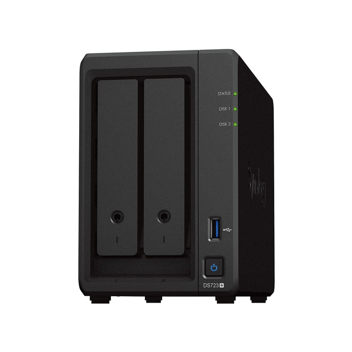 Synology DS723+ 2-Bay Diskstation NAS (AMD Ryzen™ 4 Threads R1600 Dual-Core 2GB Ram 2xRJ-45 1GbE LAN