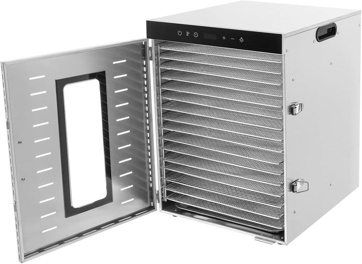 16 Tray Edelstahl Food Dehydrator, Obst Gemüse Konservator Trockner Temp Einstellbare Temperatur von