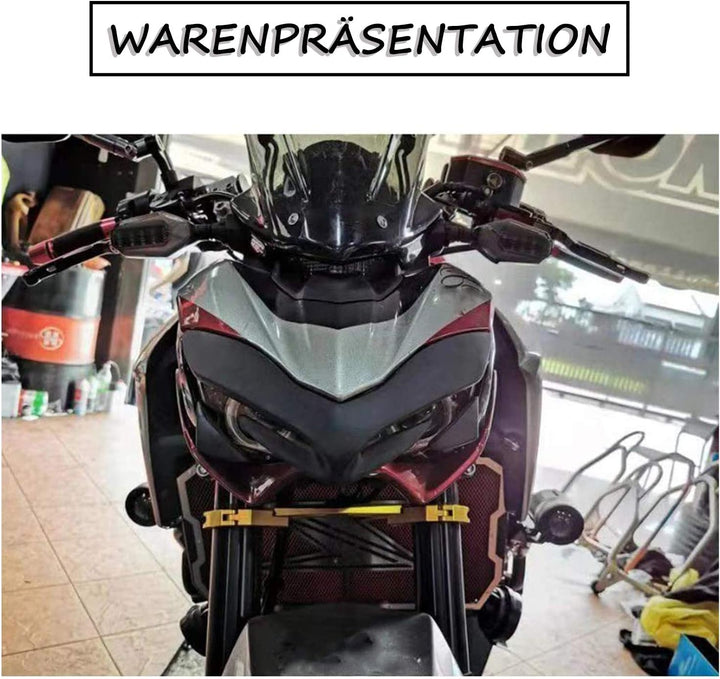 PSLER® Motorrad Frontverkleidung Nasenabdeckung für Kawasaki Z900 2017-2019 (Schwarz), Schwarz