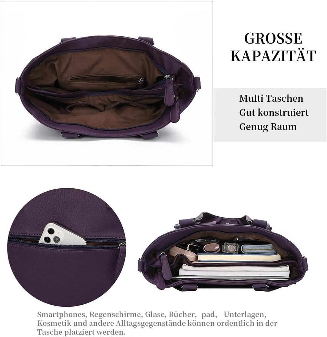 KL928 Handtasche Damen Tasche Umhängetasche Schultertasche Damentaschen gross für Damen Frauentasche
