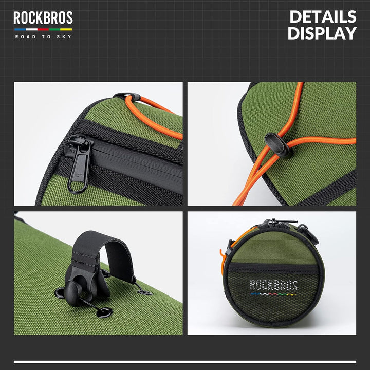 ROCKBROS Road-to-Sky Fahrrad Lenkertasche Fahrradtasche Lenker Vordertasche 1,5L Wasserabweisend Ref