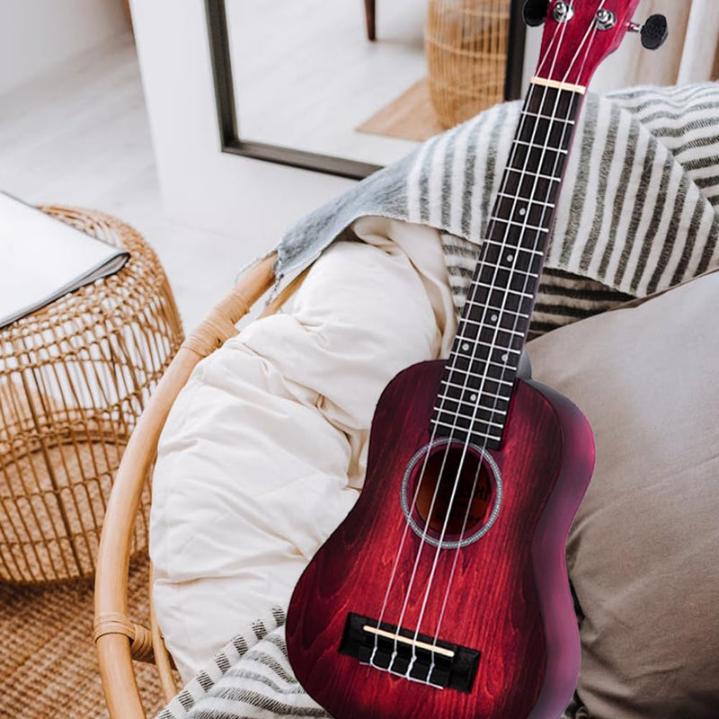 Winzz 21" Sopran Ukulele Anfänger Set Kinderm Erwachsene, Einzigartiges Farbdesign, mit Tasche, Stim