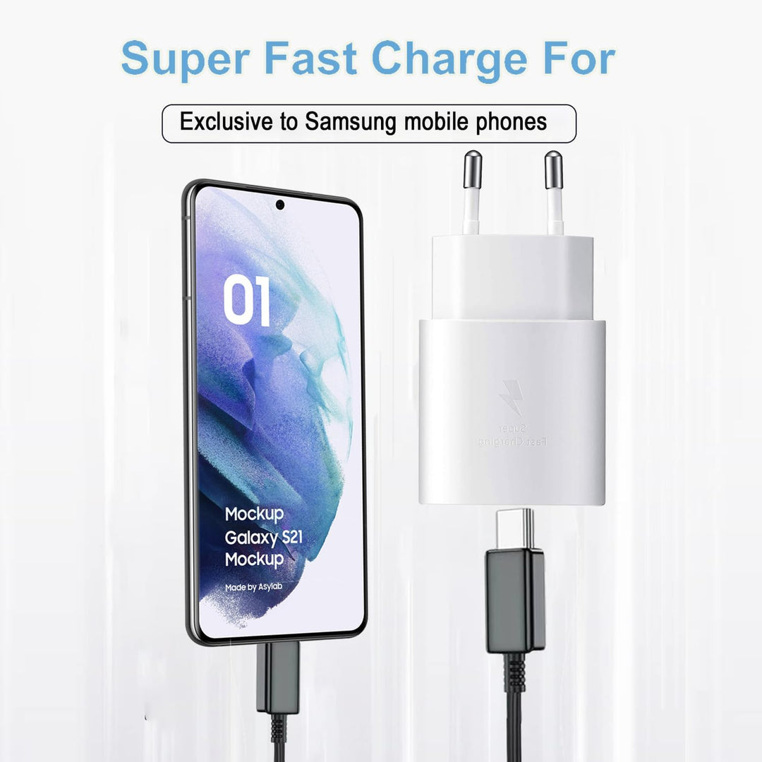 (2er Pack) 25W USB C Ladegerät für Samsung Galaxy A55 A54 A53 A52s A42 A35 A34 A33 A23 A15 A14 A13 A