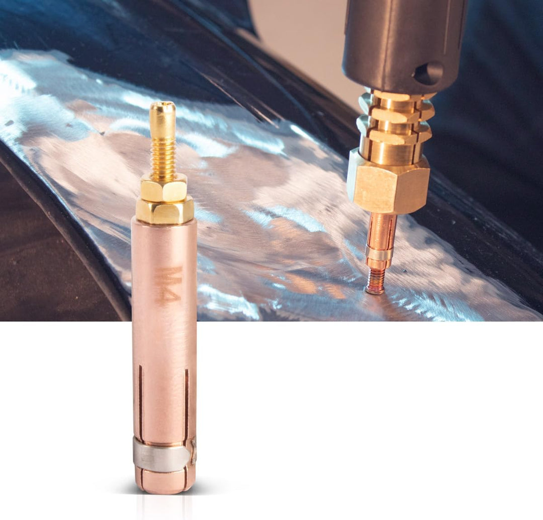 STAHLWERK 2 x Punktschweisselektrode mit M4 Gewinde für Anschweissbolzen, Smart Repair Zubehör für A