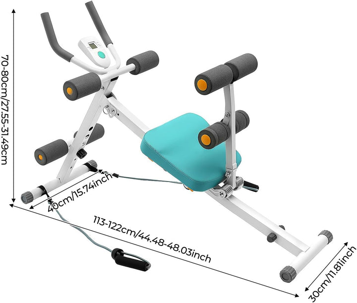 Bauchtrainer mit LCD Display, Bauchmuskeltrainer für Zuhause 120kg Tragkraft, Ab Roller mit Widersta