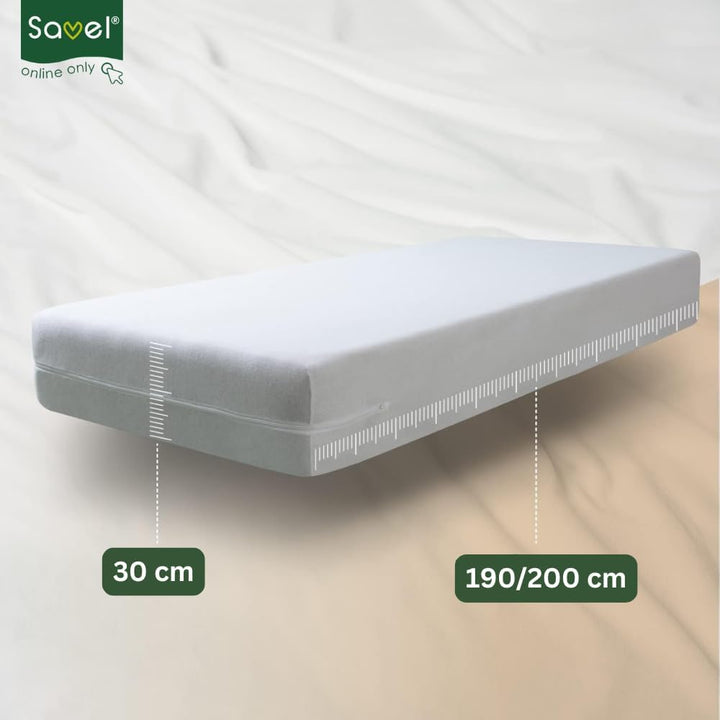Savel - Matratzenbezug aus 100% Baumwollfrottee, elastisch, anpassungsfähig, hochabsorbierend (Stück