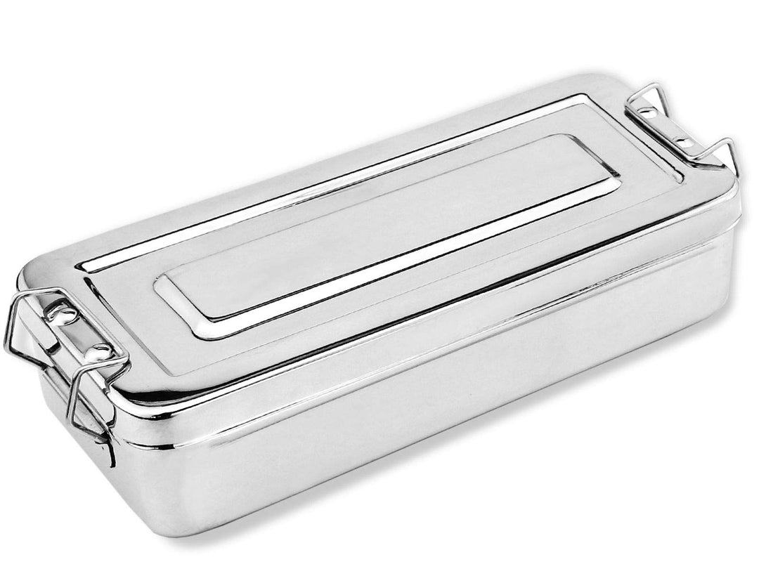 Beauty-Instrumentenschale Schale mit Deckel und Verschluss Rostfrei