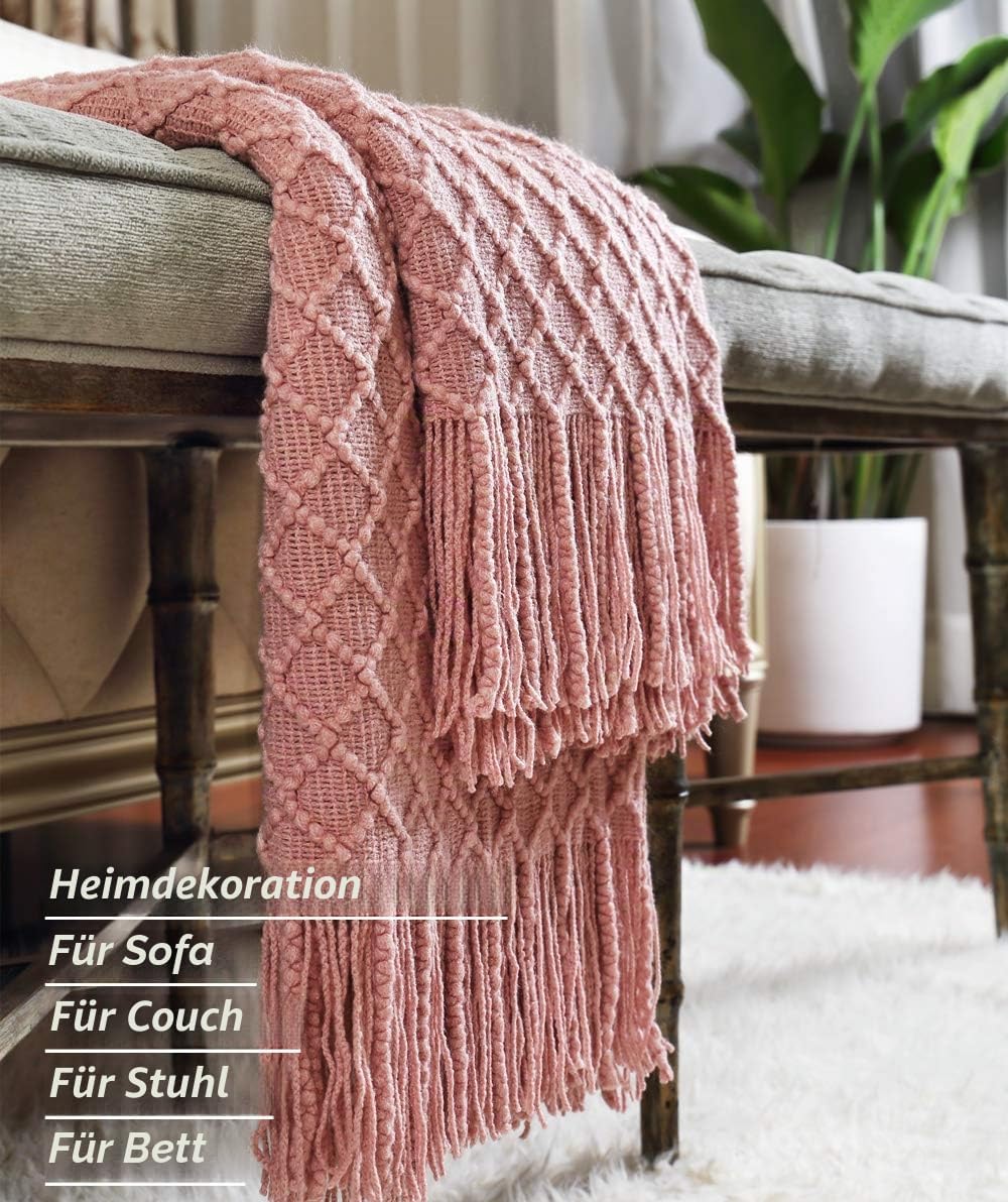 CREVENT Überwurf für Couch, Sofa, Stuhl, weich, dekorativ, für Frühling und Sommer, 127 x 152 cm, Al