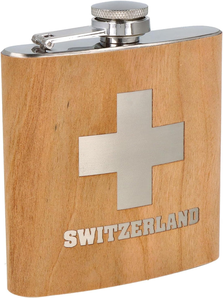 Spruchreif | Flachmann "Allgäu" | Edelstahl-Hüftflasche mit Gravur | 170ml (6oz) | Geschenkidee für