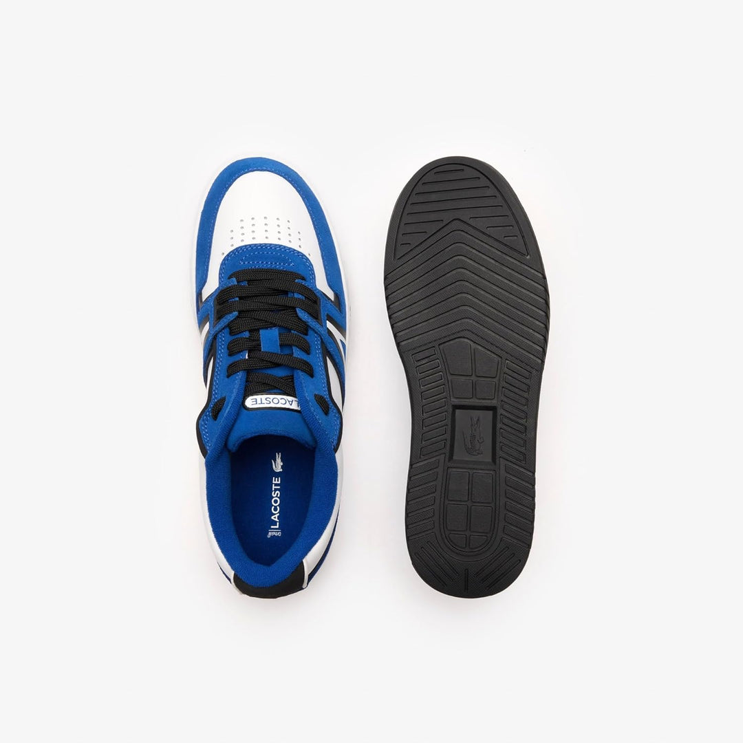 Lacoste Herren 46sma0051 Sneaker 41 EU Weiss Blau X96, 41 EU Wei&#xDF; Blau X96