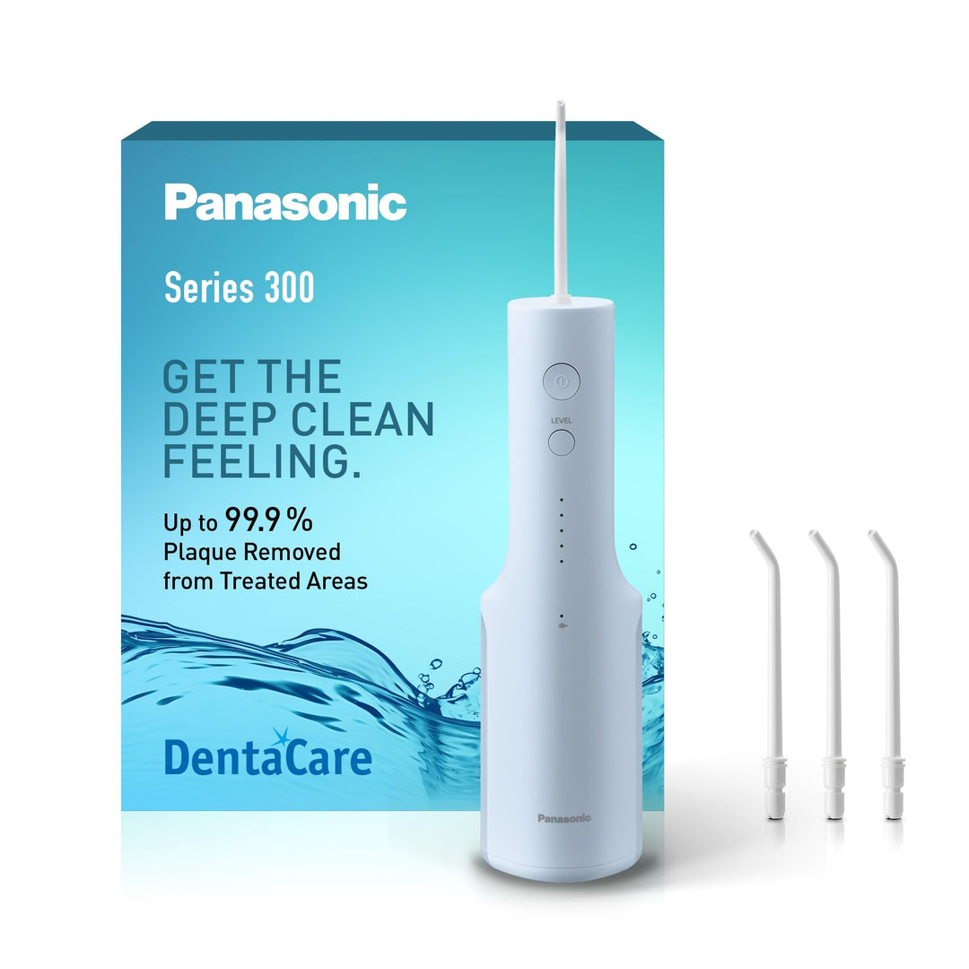 Panasonic Series 300 Munddusche EW-DJ27-A303, Munddusche für Zähne, 200 ml, IPX7, 4 normale Düsen, 5