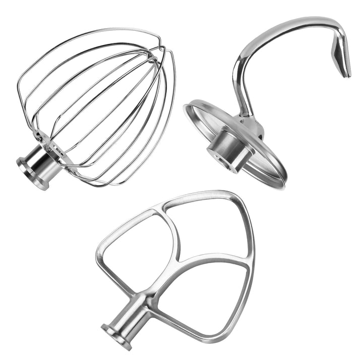 3er Zubehör Set aus Edelstahl für KitchenAid 4.5-5 Quart Kippkopf-Standmixer Artisan & Classic Serie