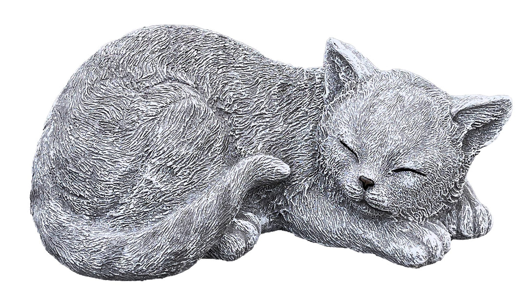 Stone and Style Steinfigur Katze Melina Steinguss frostfest wetterfest